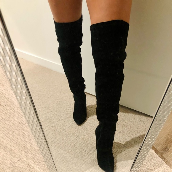 Raye: Rodeo Boot (OVER THE KNEE) black suede - Picture 13 of 13